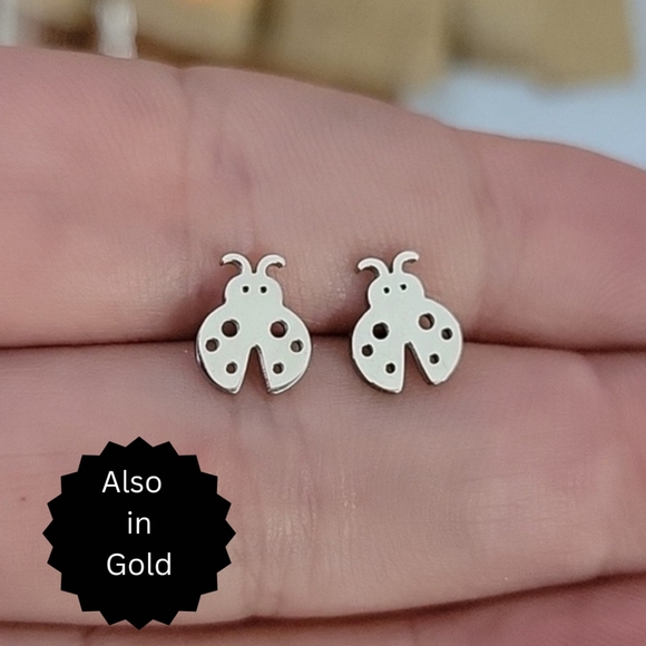 Jewelry - Ladybug Stud Earrings, Choice of Color